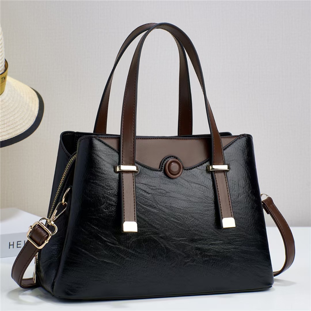 Retro women's handbag 2023 new foreign trade women's bag, cross-border large-capacity single-shoulder crossbody bag Women's bag details Picture