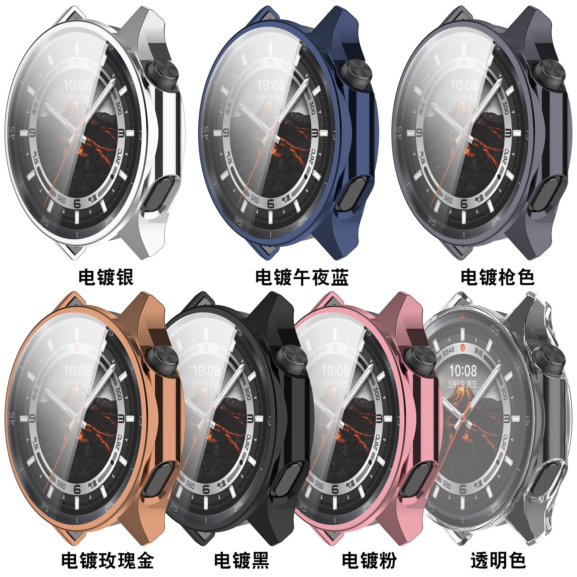 Suitable for OPPO watch X2 protective case, watch X2 electroplated tpu case, OnePlus Watch3 case details Picture