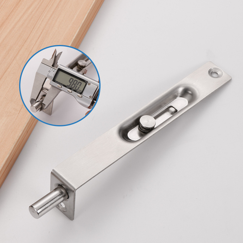 Stainless steel top and bottom concealed latch, invisible double door, mother door concealed latch, wooden door, anti-theft door bolt concealed latch Specification drawing