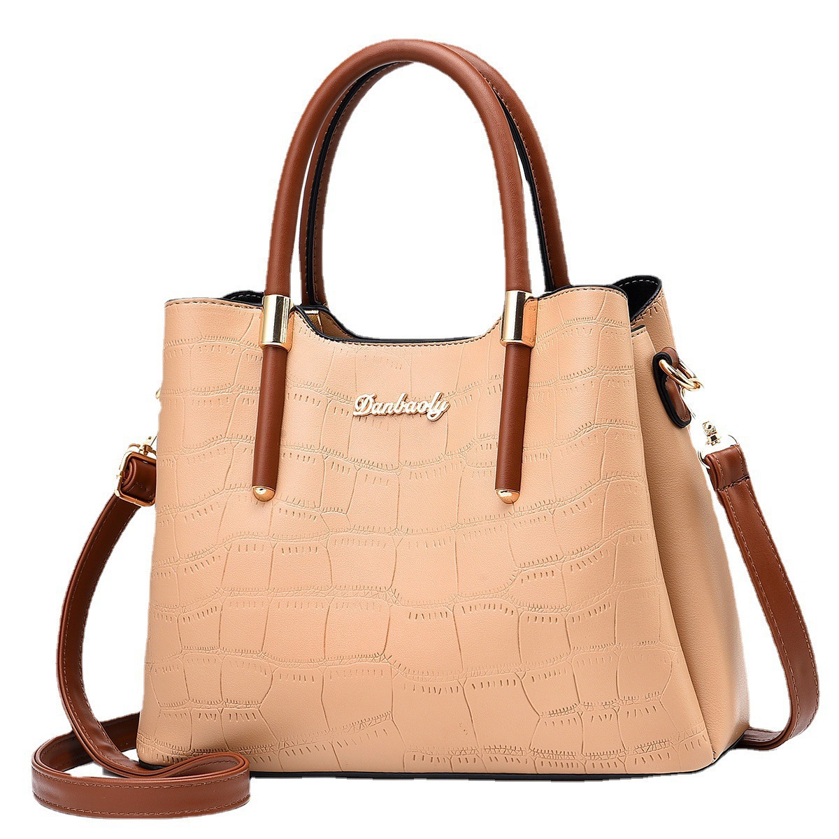 Women's handbag 2022 New style, fashionable single-shoulder crossbody women's bag, European and American foreign trade women's bag, middle-aged mother's bag Item Picture