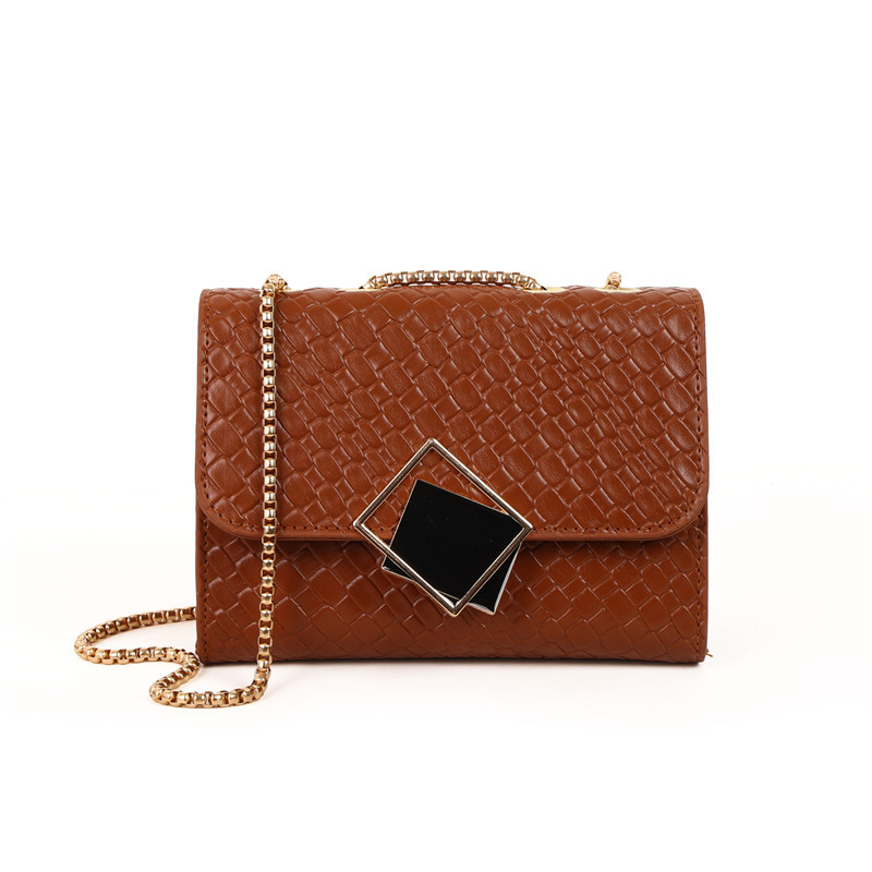 Cross-border Women's embossed small square bag 2025 Spring Korean Edition New square single-shoulder crossbody small square bag Item Picture