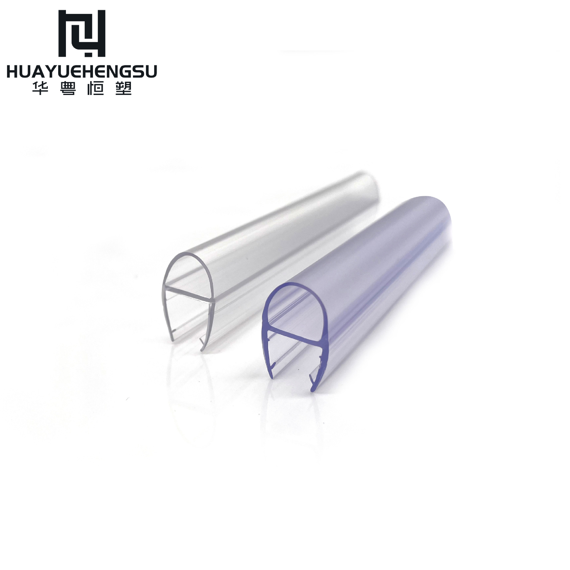 U-shaped glass door anti-collision strip, transparent water barrier, shower room sealing strip, anti-freezing and anti-cracking PVC waterproof rubber strip Application Scenario