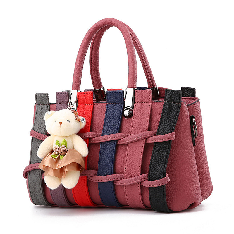 2022 New style Women's Korean-style set, sweet and fashionable women's bag, crossbody single-shoulder woven handbag for delivery Item Picture