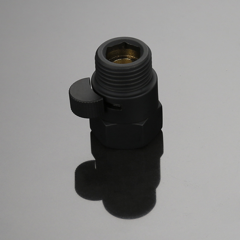 All-copper inner and outer wire 4-inch joint straight-through Angle valve, shower gun stop valve, large flow regulation control switch valve details Picture