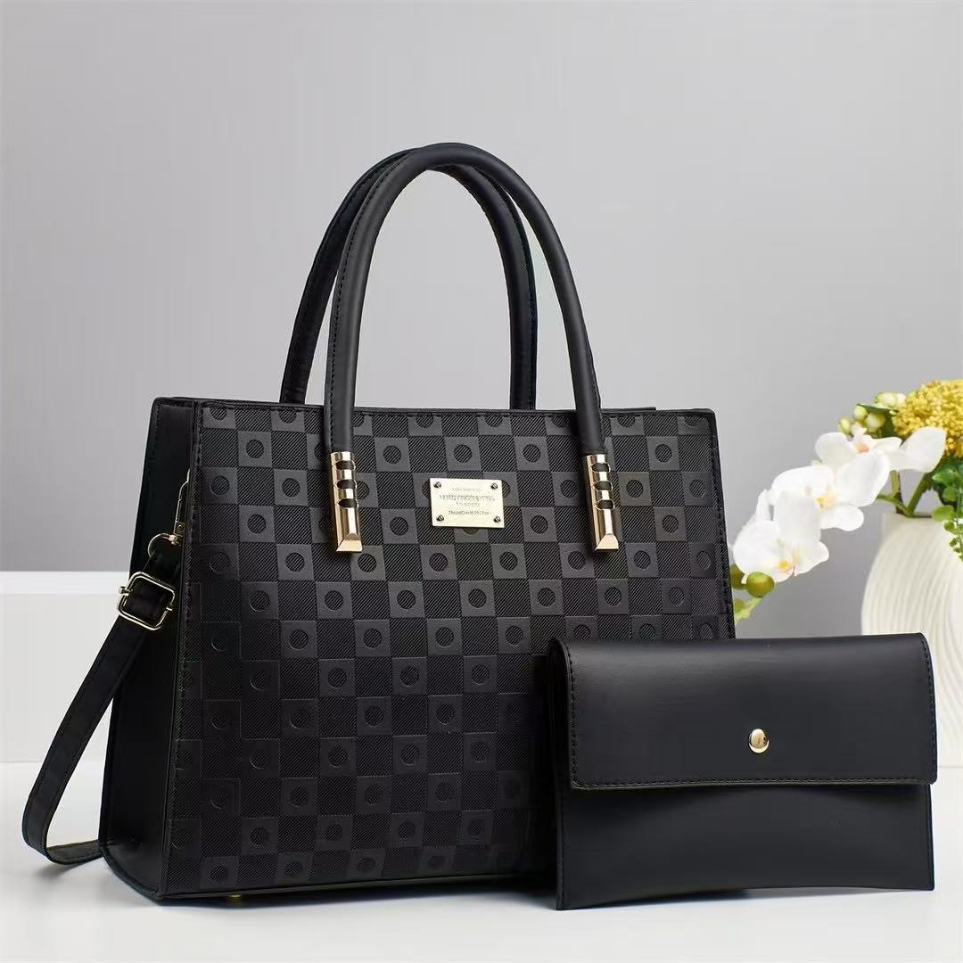 2025 New light luxury women's versatile and elegant mother-and-child bag, women's bag, large-capacity single-shoulder bag, stylish and fashionable handbag full figure