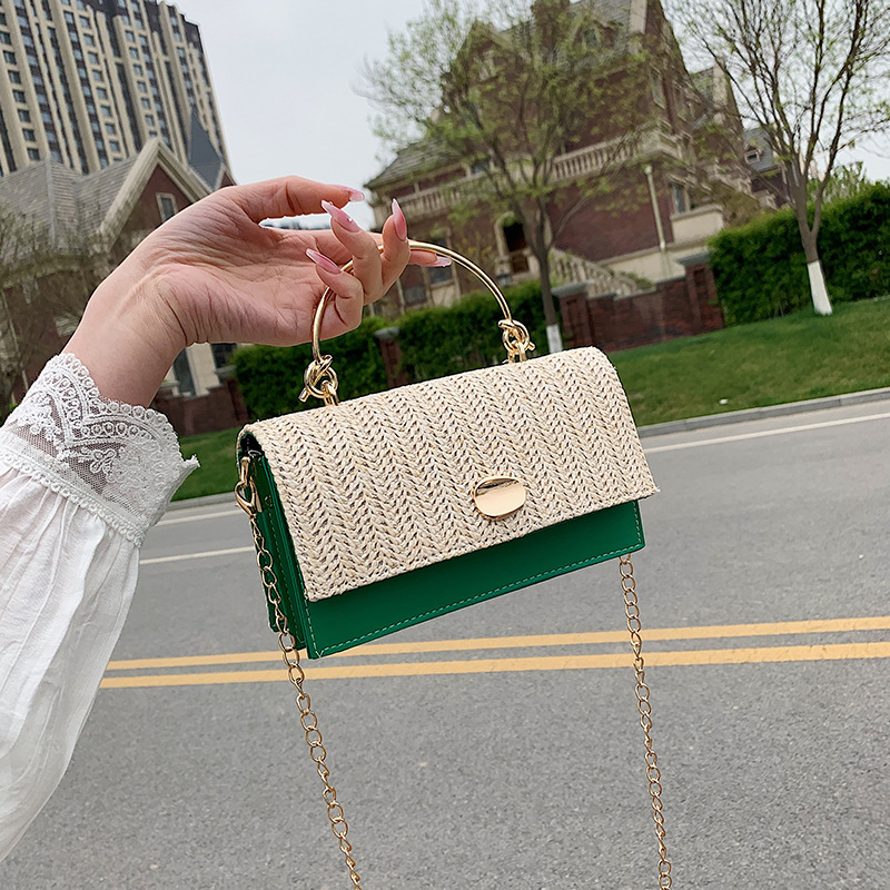 New women's handbag and small bag 2022 new style woven personalized small bag, fashionable and individual retro single-shoulder handbag full figure