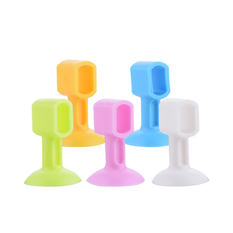 Jinshengyuan square hole silicone door suction, no need for drilling, bathroom handle anti-collision glove-type silicone door collision Item Picture