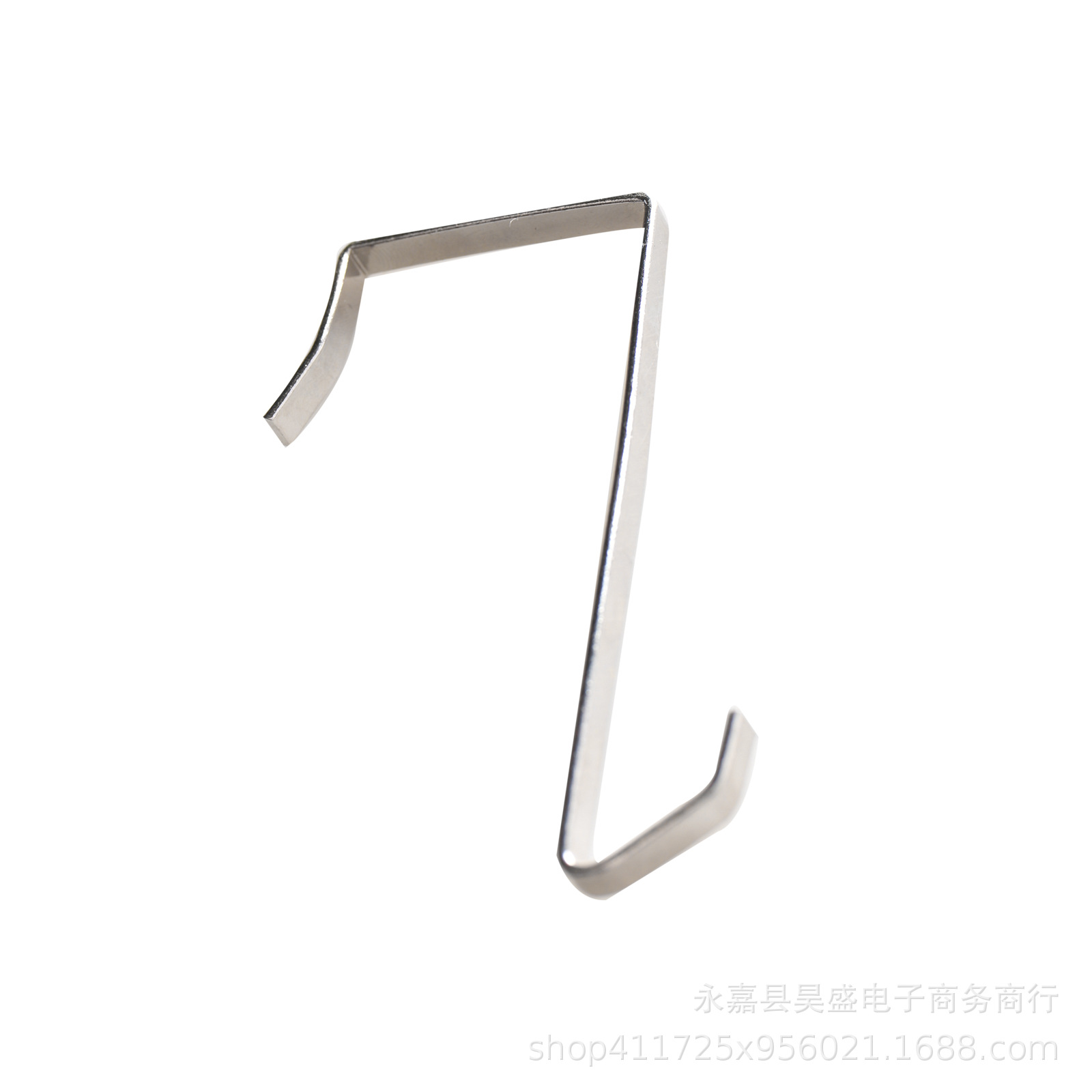 Movable S-shaped hook kitchen door, anti-theft net, anti-theft window, bedroom cabinet door, dipped plastic electroplated hook door, rear accessories Specification drawing