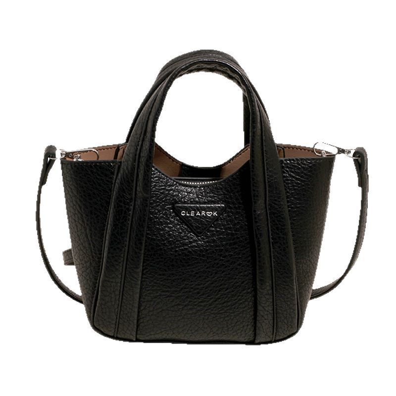 2025 New style hand-held vegetable basket and bucket bag for women, simple, retro, casual, fashionable and stylish single-shoulder crossbody bag Item Picture