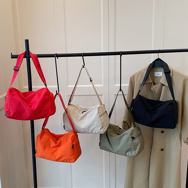 New nylon fabric bag crossbody bag for forest-themed girls, travel lightweight sports backpack, large-capacity casual single-shoulder bag for women Application Scenario