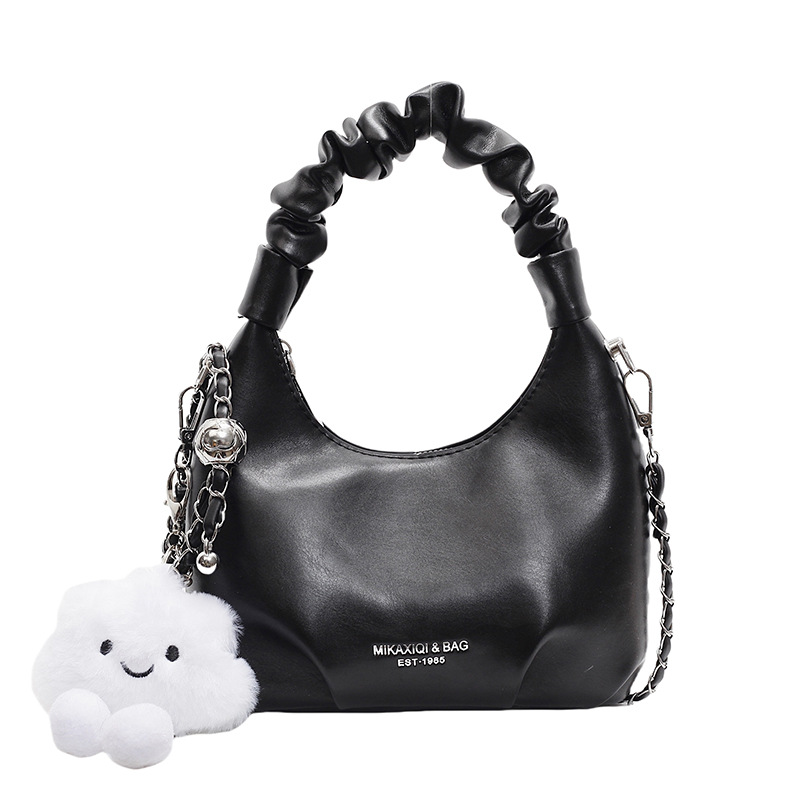 Cute little bag, texture casual bag, 2025 new trendy INS single-shoulder bag, handbag, chain bag, casual bag Item Picture