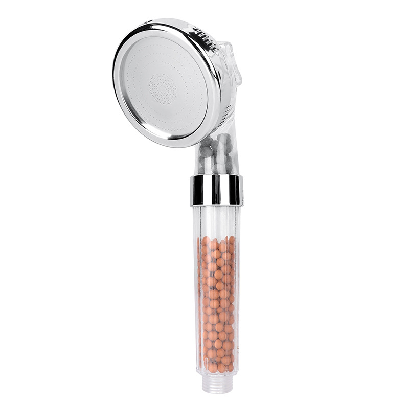 Three-speed negative ion pressurized filter showerhead, universal water-saving shower head, hose base, showerhead set Item Picture
