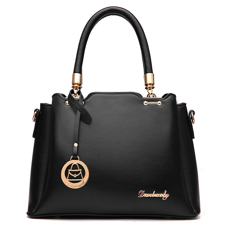 The 2022 autumn new Korean version PU women's bag, solid color killer bag, retro single-shoulder crossbody bag and handbag Item Picture