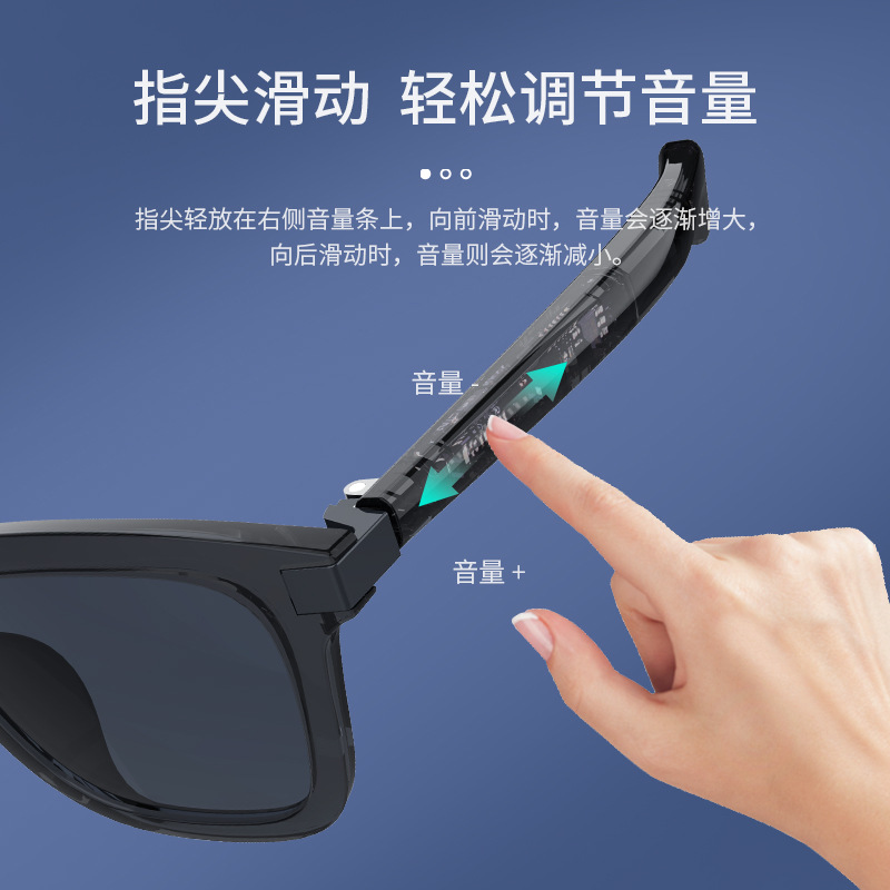 G06AI Smart Translation Bluetooth Glasses, concealed music and call headphones, ai wireless sunglasses, compatible with Huawei and Apple devices details Picture