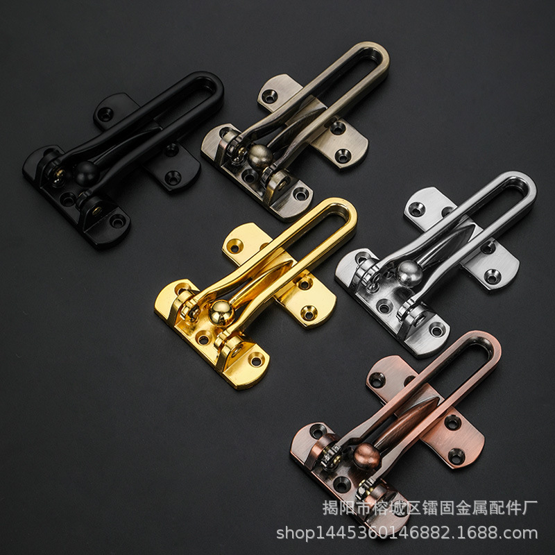 Hotel door chain, door bolt, safety rope, indoor safety chain, anti-theft lock, anti-theft chain, hotel zinc alloy lock details Picture