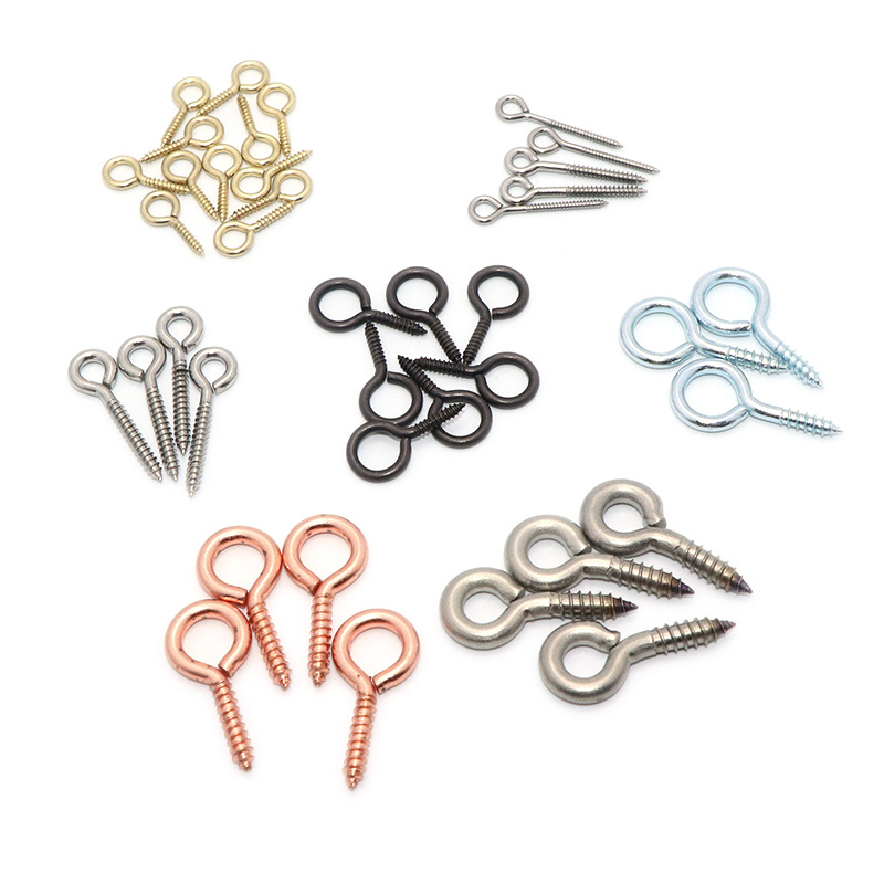The manufacturer supplies 304 stainless steel sheep horn nails 1.0*8mm closed sheep eye nails, lanyard combination sheep eye self-tapping screws Application Scenario
