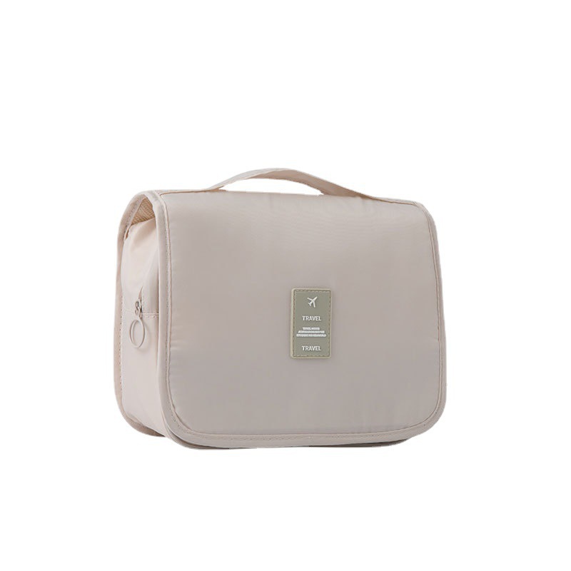 Hanging hook-shaped toiletry bag, twill Oxford fabric waterproof large-capacity travel bag, hand-held, zoned storage cosmetic bag Item Picture