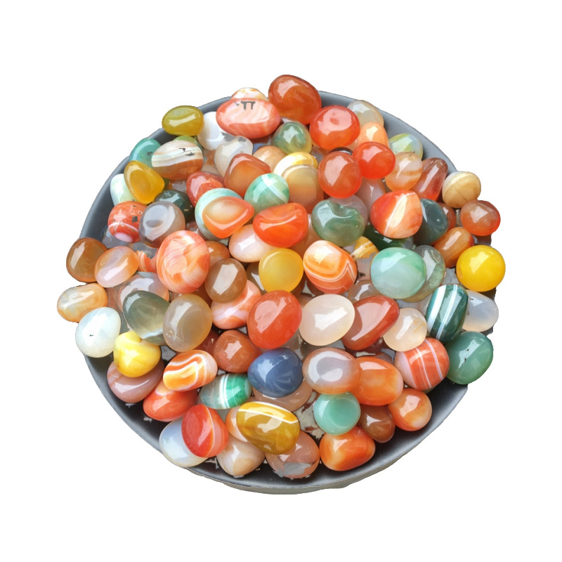 Nanjing Yuhua stone raw stones, natural pebbles, fish tank stones, flower POTS, colored pebbles, seven-color small stones, five-color stones Item Picture