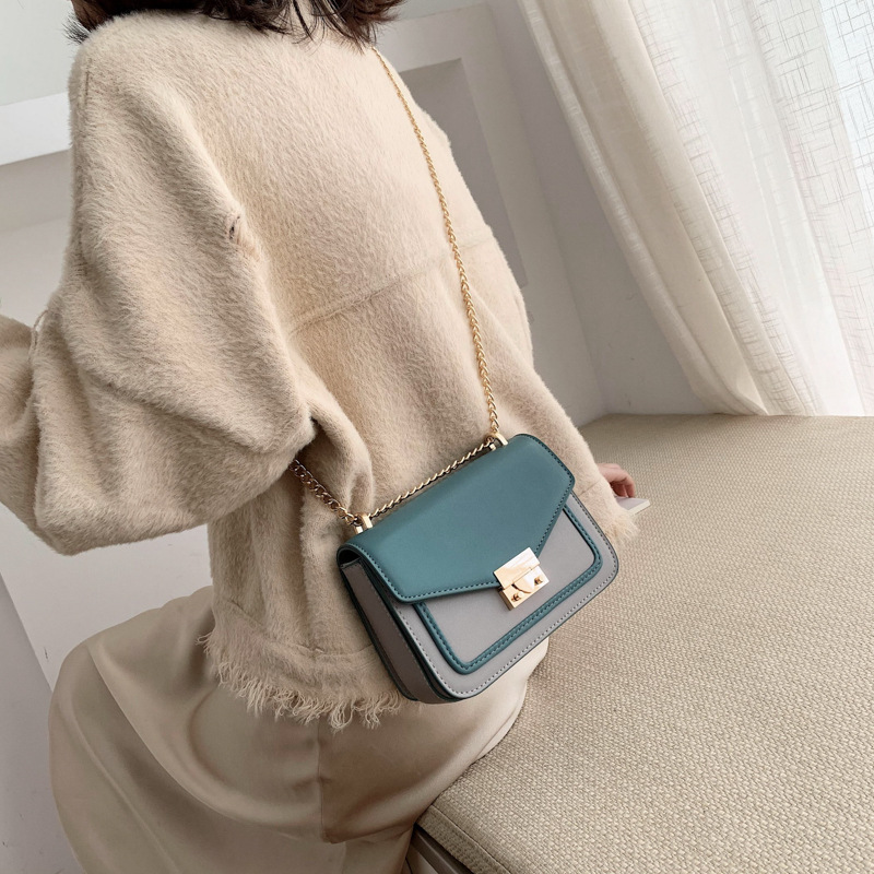 Retro bag, women's crossbody bag, chain bag, women's bag, winter new style 2019, single-shoulder bag, women's small bag, versatile small square bag Specification drawing