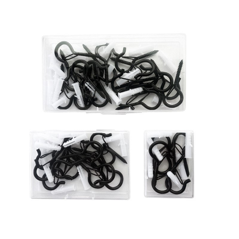 Amazon Q-type bonsai hook with spring buckle, safety buckle, sheep eye hook and expansion tube set details Picture