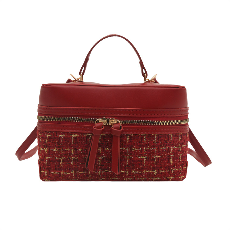 High-end texture, niche design, hand-held box bag, a new spring 2025 fashionable and casual single-shoulder crossbody bag for women Item Picture