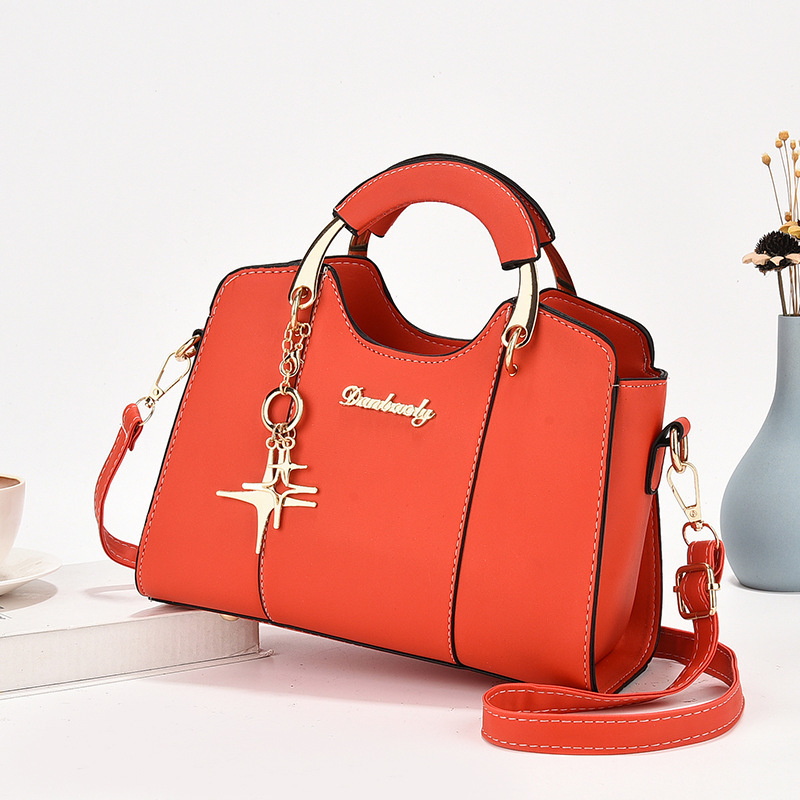 Cross-border delivery of 2024 Spring new fashionable and high-quality star-shaped pendant women's simple single-shoulder crossbody handbag Specification drawing