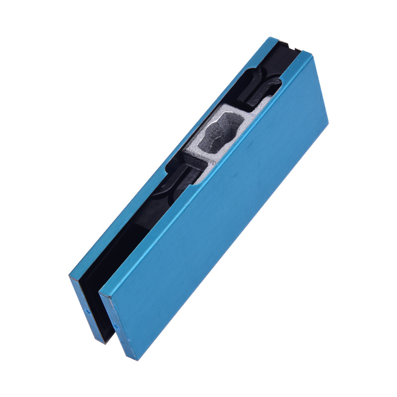 The manufacturer supplies stainless steel frameless glass door floor spring door clamp accessories, new 5-inch bottom clamps Item Picture
