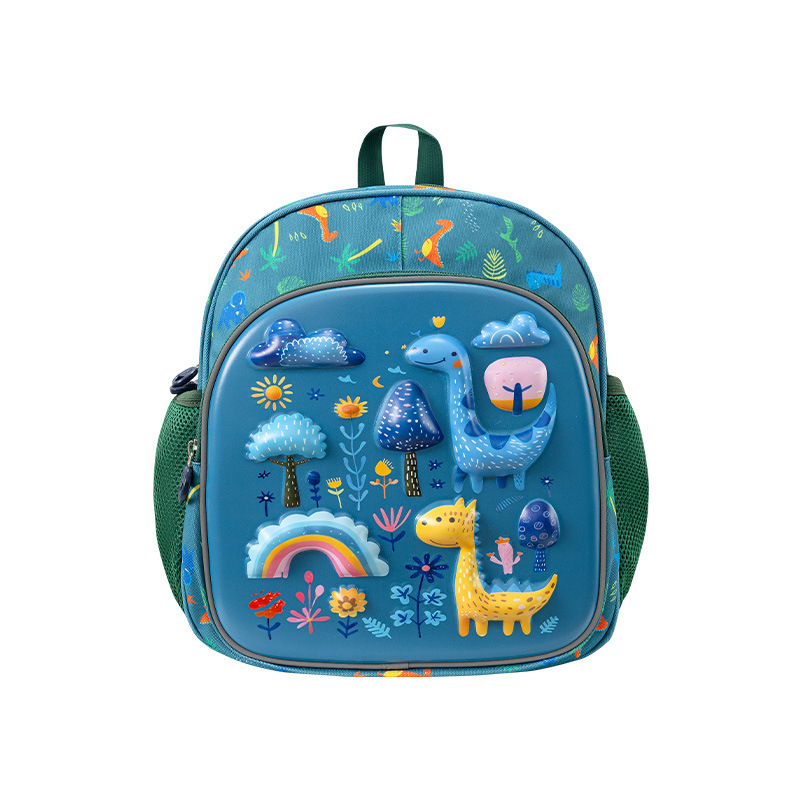 Kindergarten hard-shell schoolbags, cartoon rabbit children's backpacks, backpacks for middle and senior class kids, and travel bags for boys and girls Specification drawing