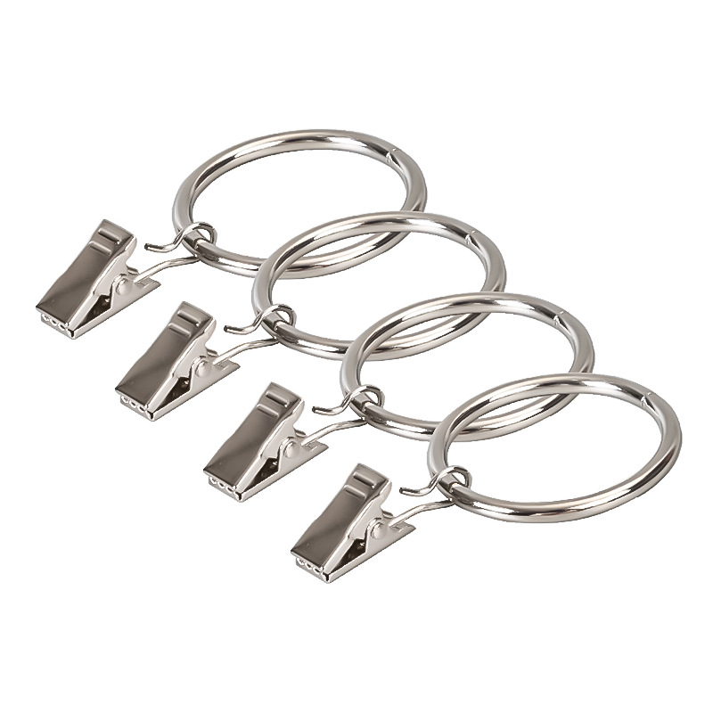 Wholesale and customization of metal curtain rings, clips, Roman rings, curtain rings, curtain buckles, and curtain accessories Item Picture