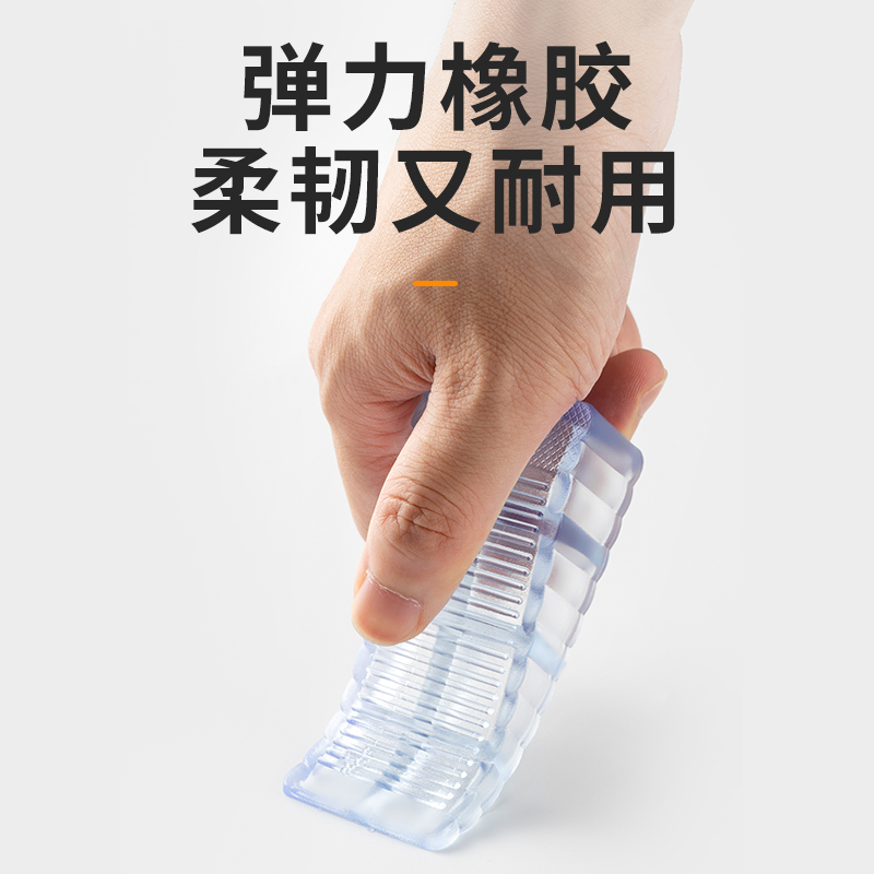 Safety door stopper, transparent anti-collision pad, door stop, top door suction, door clip, windproof fixed door stop, door plug, wedge, silicone Application Scenario