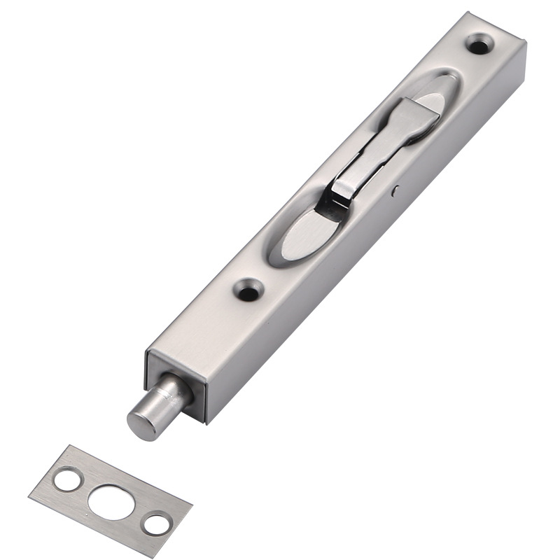 Box-shaped, box-type stainless steel concealed latch 456810 12-inch long 1-meter double-door fireproof door project with upper and lower floors Item Picture