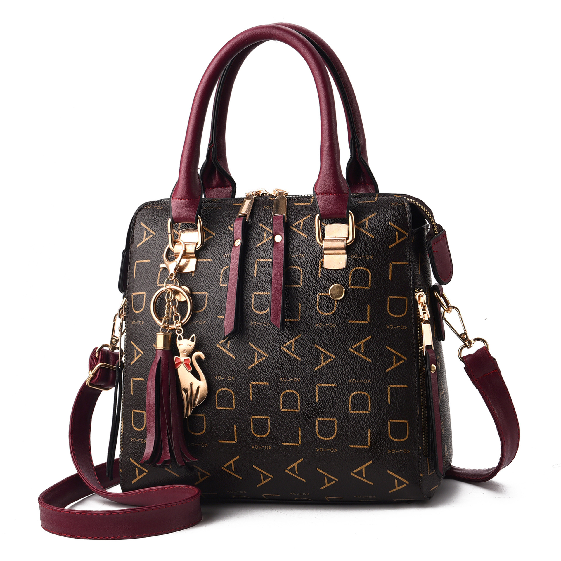 2022 European and American fashion large bags, foreign trade women's handbags, simple single-shoulder crossbody bags for mothers, consignment Specification drawing