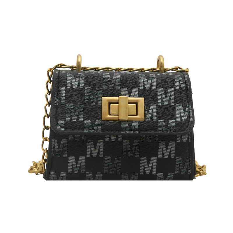 Spring 2025 new women's bags: Fashionable single-shoulder bag, casual chain small square bag, fashionable and individual crossbody bag, red envelope opening Item Picture