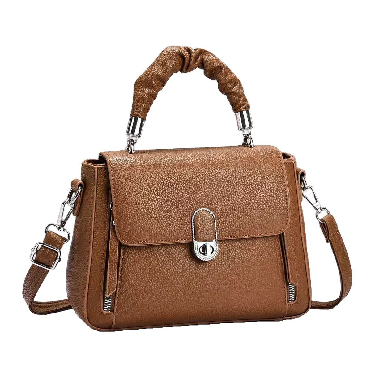 French handbag, cross-border women's bag, new trendy crossbody bag, niche fashion, versatile shoulder bag, casual texture Item Picture