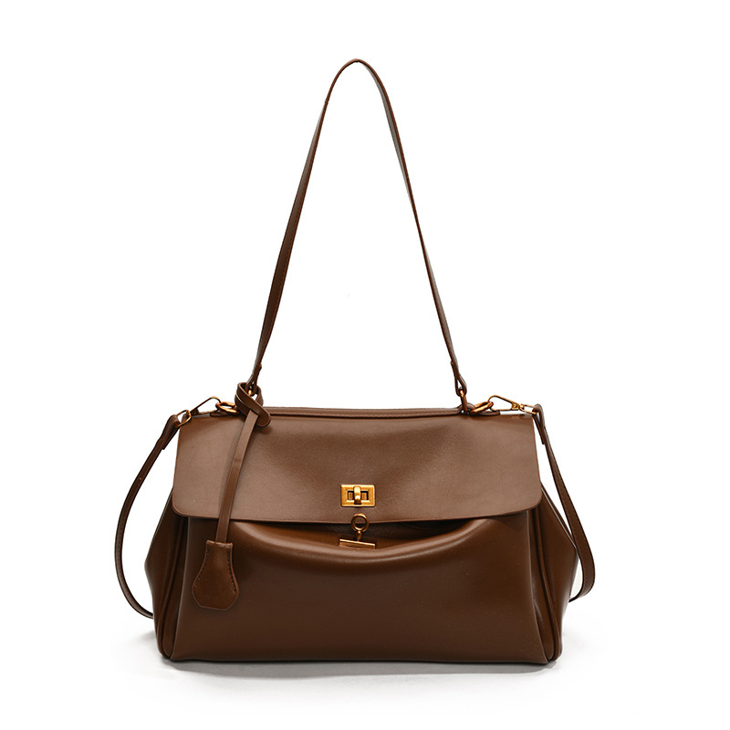 Large-capacity bags are versatile for women. The 2024 new casual crossbody single-shoulder underarm bag is popular this year. The platinum Kelly bag is in fashion Item Picture