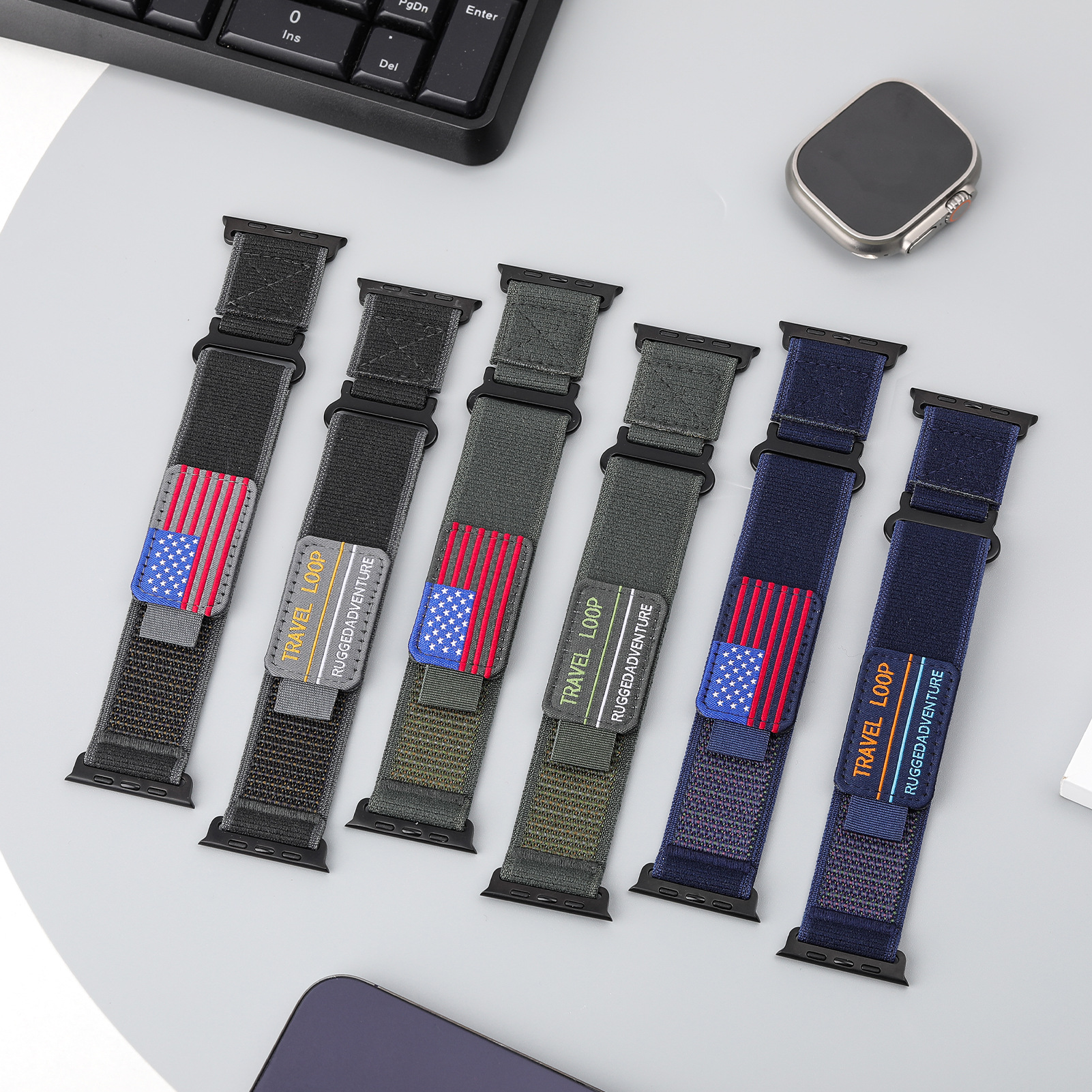 Apply to apple watches ultral2watchS10/7/6/5 APPLEWATCH diameter change the integrated model of wild strap details Picture
