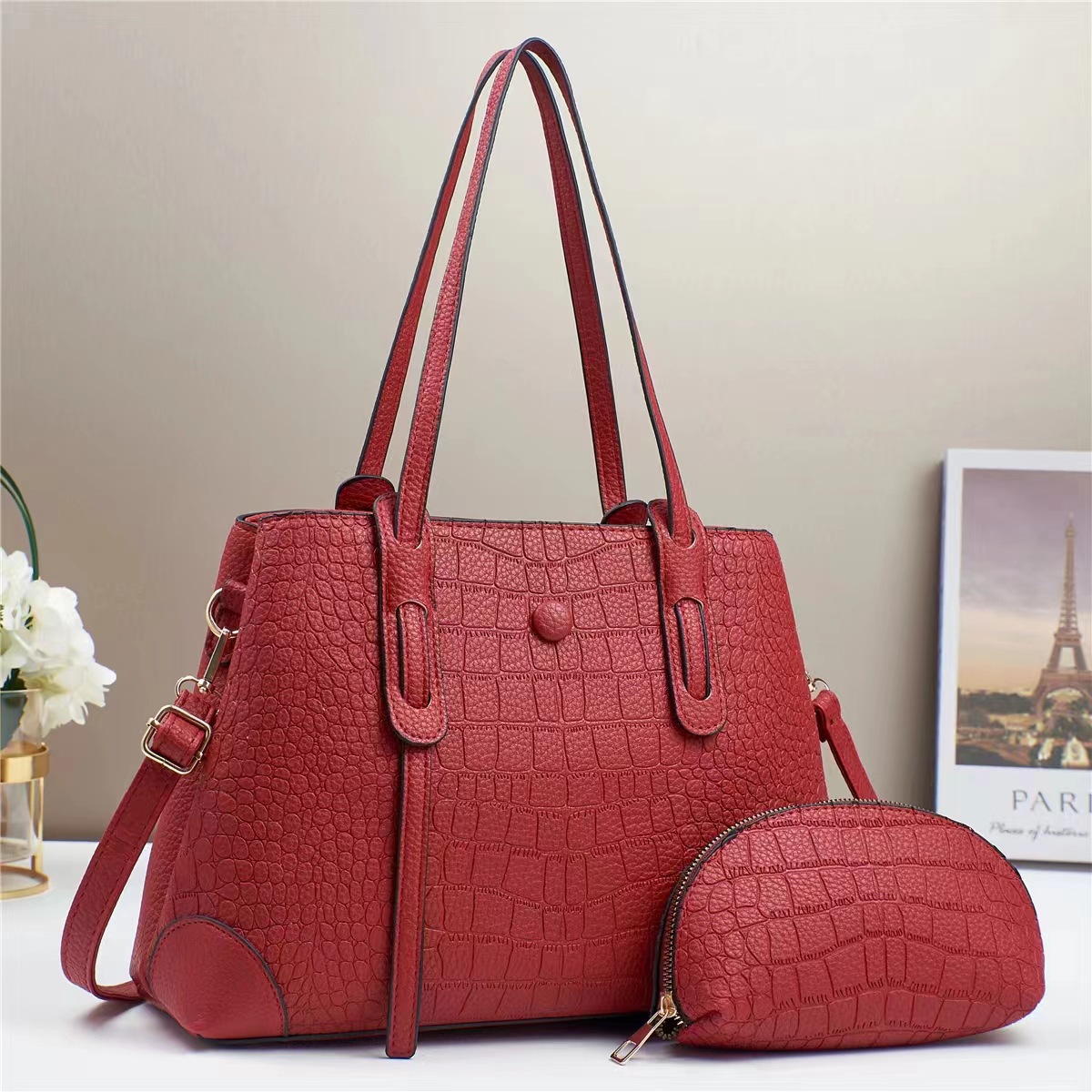 Fashionable women's single-shoulder handbag, trendy crossbody new versatile women's large bag, women's bag, Korean style Specification drawing