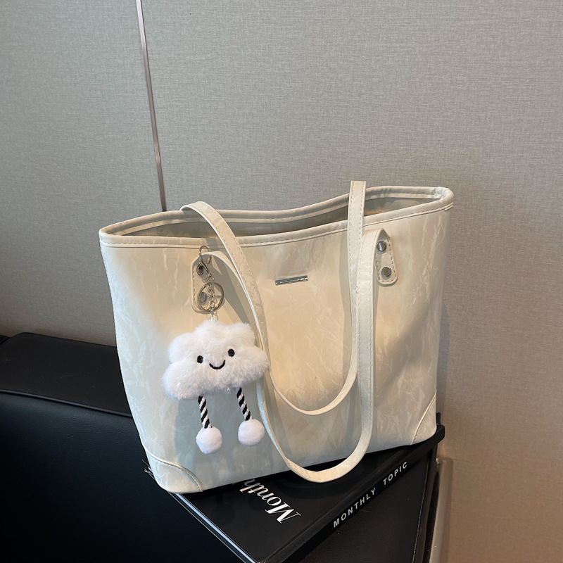Tote Bag Women 2024 New large-capacity commuter bag, casual, trendy, versatile shoulder bag, high-end shopping bag Specification drawing