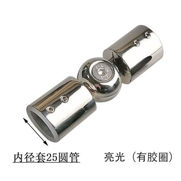304 stainless steel round pipe connectors, adjustable black fixing parts for bathrooms, shower room curtain rods, universal connectors Application Scenario