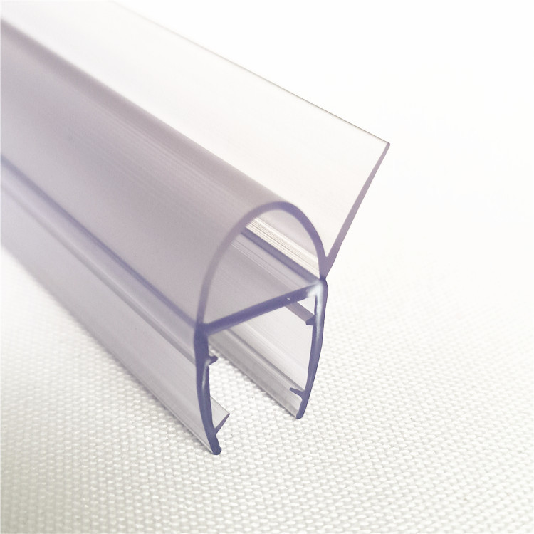 D-shaped buffer anti-collision water barrier strip for shower room, waterproof sealing strip on the side of the glass door of the hotel bathroom Application Scenario