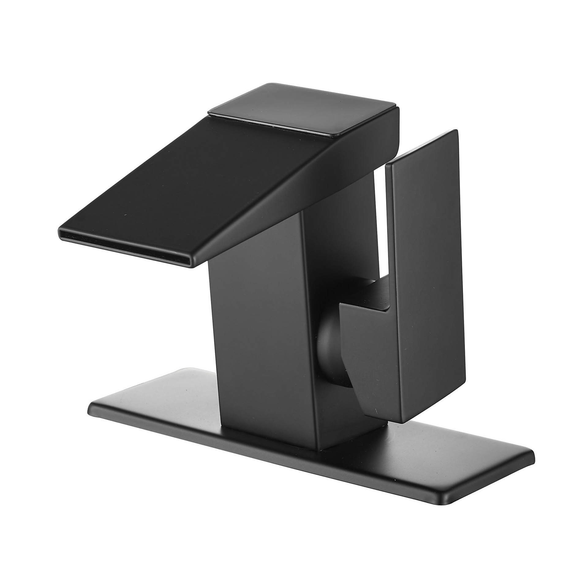 The new cross-border woodpecker waterfall faucet from Meimu features digital temperature display for hydropower generation and a digital display for the faucet basin full figure