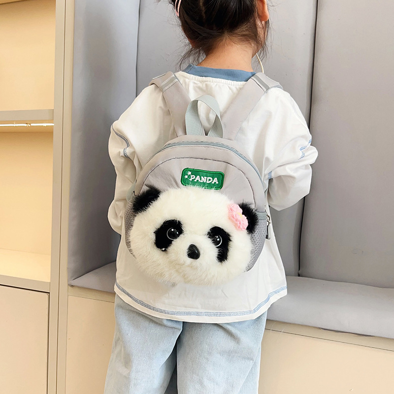 New cartoon little bear cat children's schoolbags, kindergarten girls, boys, babies, double-shoulder girls' bags, cute little backpacks Specification drawing