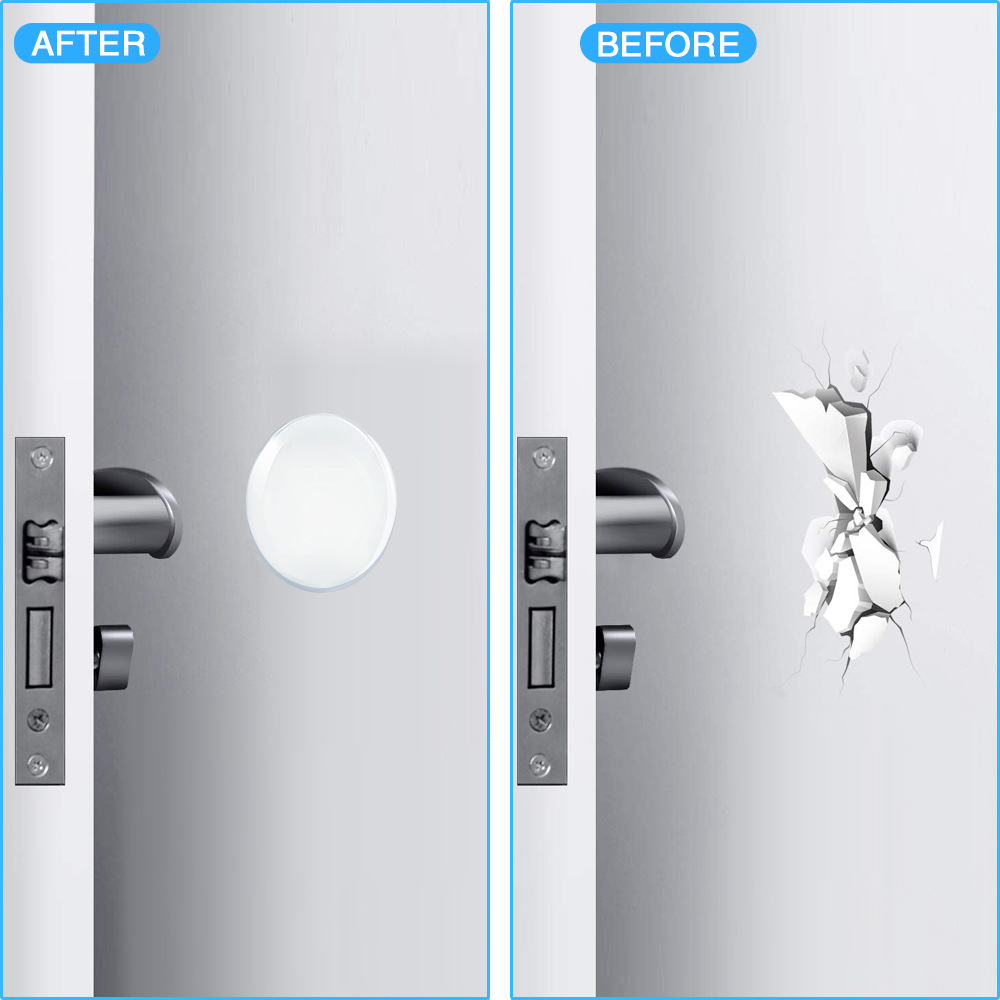 Cross-border wholesale door handle silicone soft rubber anti-collision wall stickers, anti-collision pads for furniture and refrigerator doors to prevent bumps Specification drawing