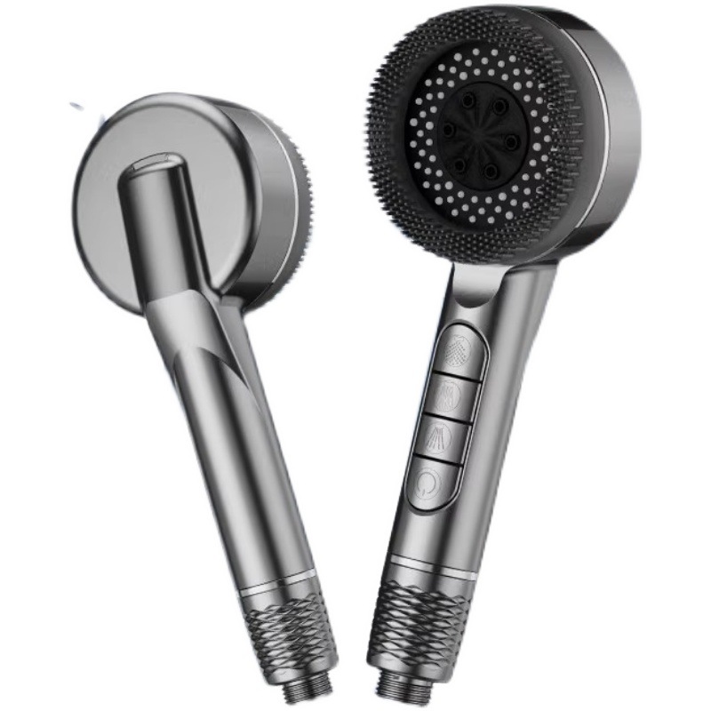 Cross-border American-style special Edition with brush, Ailin, pressurized, hand-held showerhead set, four-function with spray gun and water outlet Item Picture