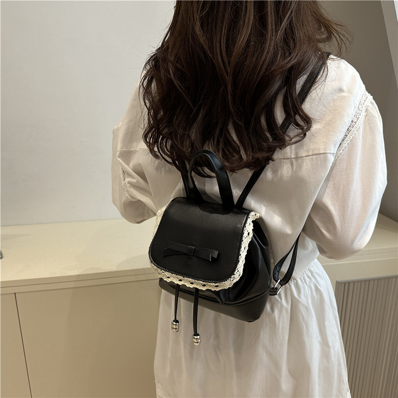 New fashionable school-style backpack, a versatile and high-end handbag for women, a cute ballet-style small backpack Specification drawing