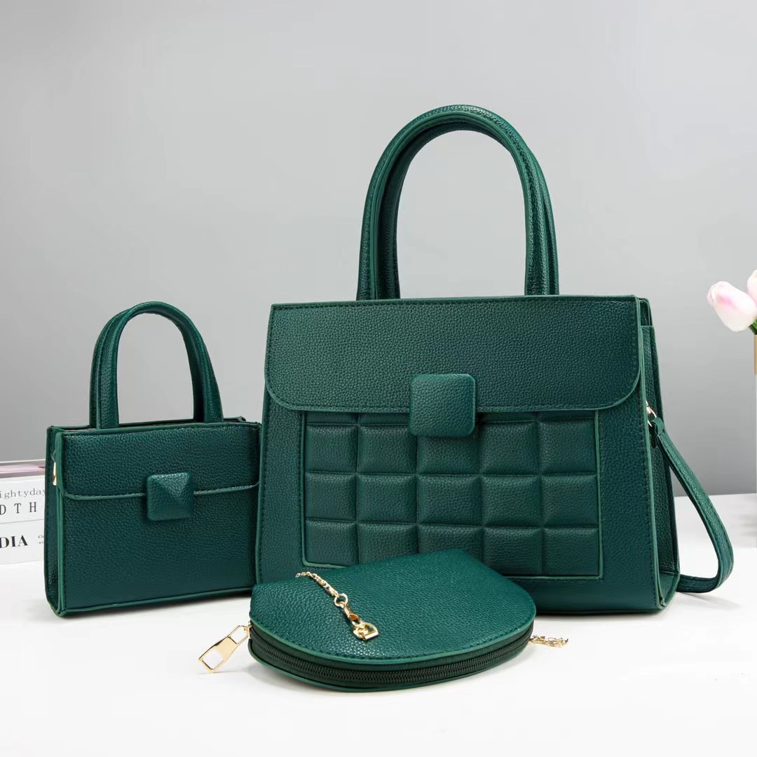 Three-piece crossbody bag, versatile handbag, new 2024 autumn/winter commuting large-capacity tote bag, Korean version single-shoulder bag details Picture