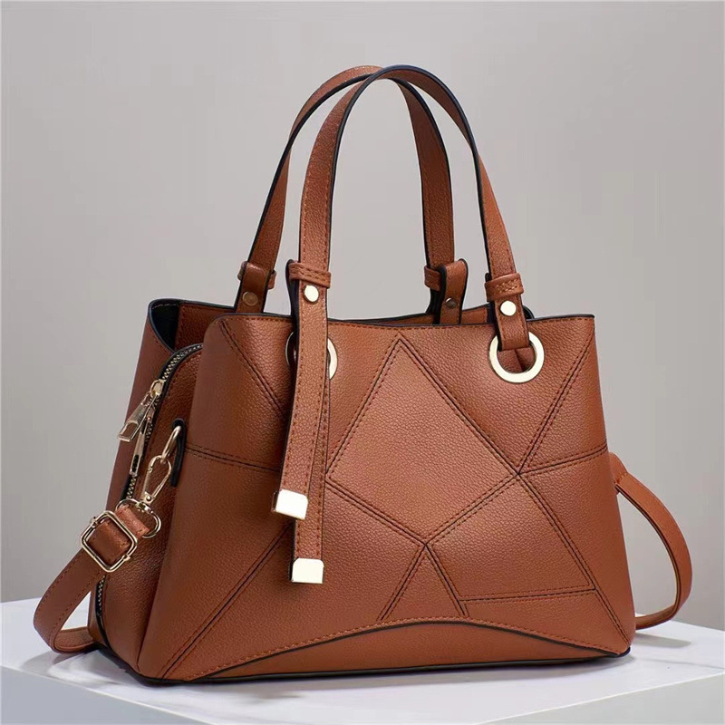 Simple and fashionable women's handbag 2023 Summer new style elegant handbag, large capacity, graceful and gentle woman's single-shoulder crossbody bag Specification drawing