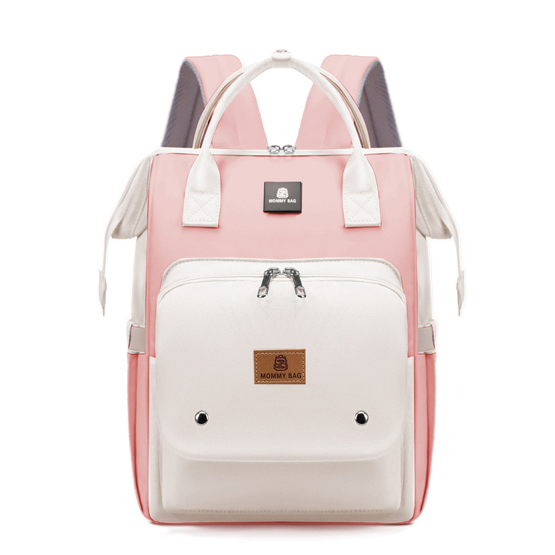 Mummy Bag, new fashionable mother and baby bag, cute backpack, student schoolbag, lightweight and large-capacity backpack for mothers going out Item Picture