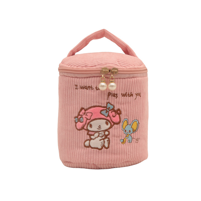New cartoon Japanese-style large-capacity makeup hand-held bucket, hand-held coin purse bag, and a girlish cosmetics storage bag Item Picture