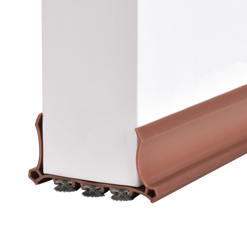 Thickened wool strips for the bottom and gap sealing of the door, soundproof, waterproof, mosquito-proof, heat-resistant, windproof, and thermal insulation strips for the door gap Item Picture